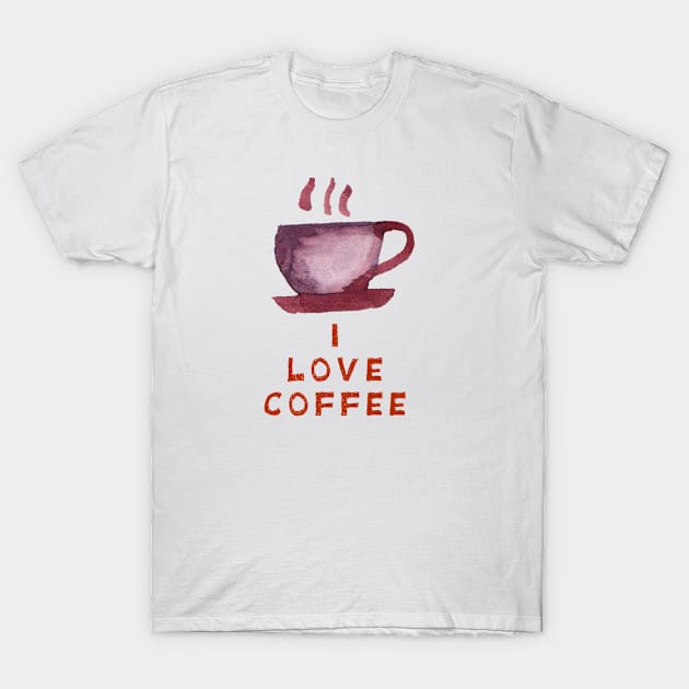 I love coffee. T-Shirt by INKUBATUR